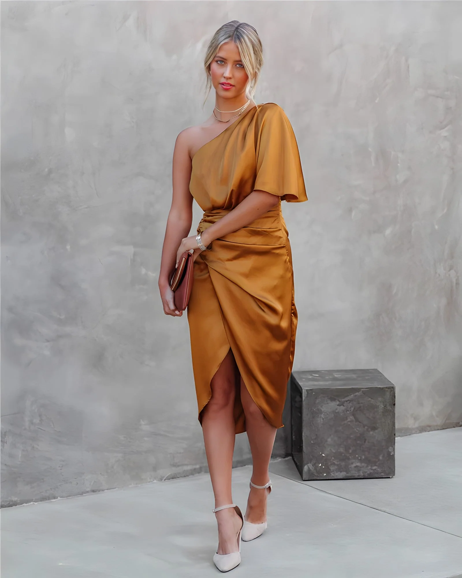 Alta® | Elegant Cocktail Dress With One Shoulder - Image 13