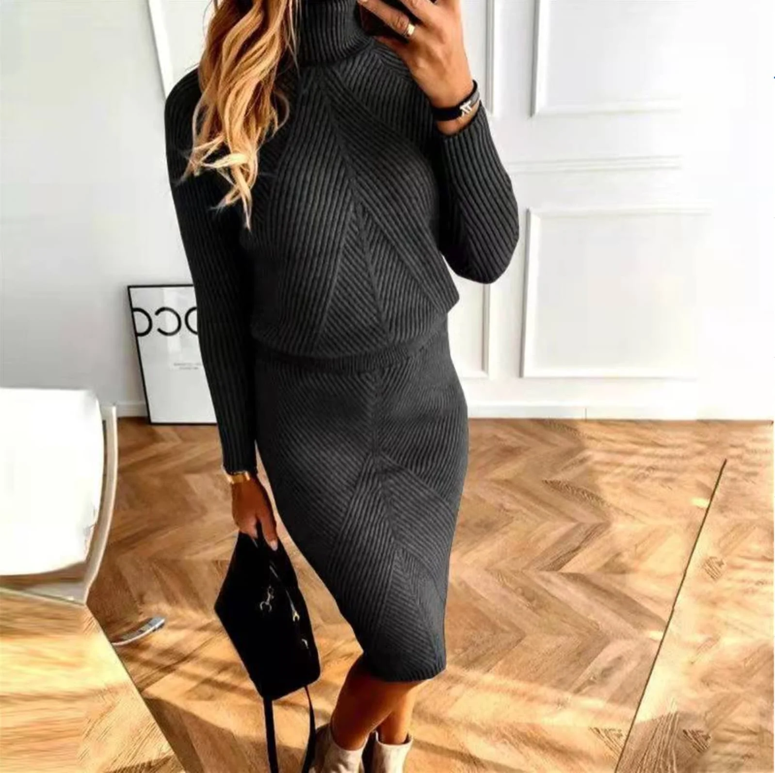 Amada® | Cozy Knitted Dress - Image 2