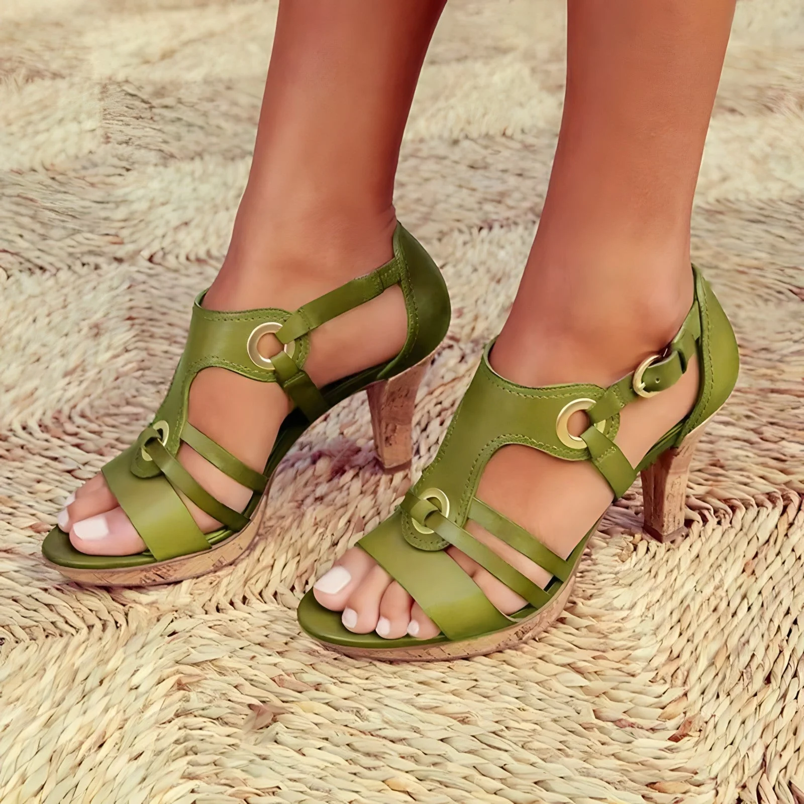 Amada® | Trendy Open Toe Sandals - Image 3