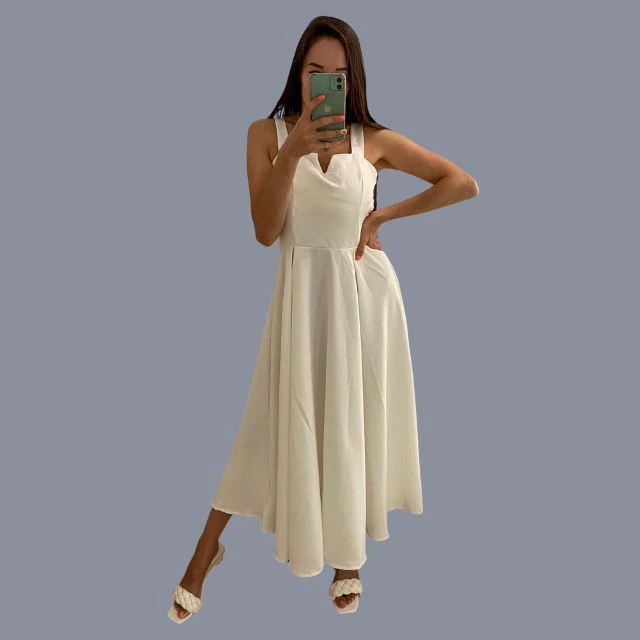 Amatista® | Yellow Sleeveless Cocktail Dress - Image 13
