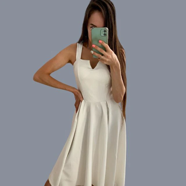 Amatista® | Yellow Sleeveless Cocktail Dress - Image 14