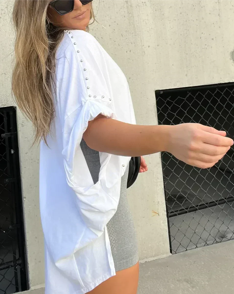 Amayrani® | Oversized T-Shirt With Studs - Image 9