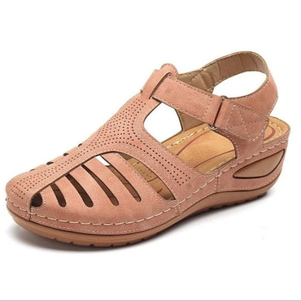 Ambar® | Vintage Style Leather Orthopedic Sandals - Image 6
