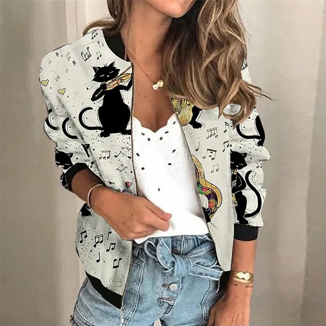 Amber® | Printed Zip-Up Jacket - Image 5