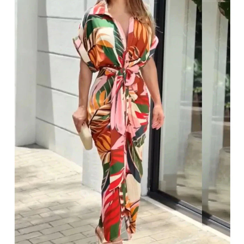 Amelia® | Women'S Floral Print Tie-Front Maxi Dress - Image 5