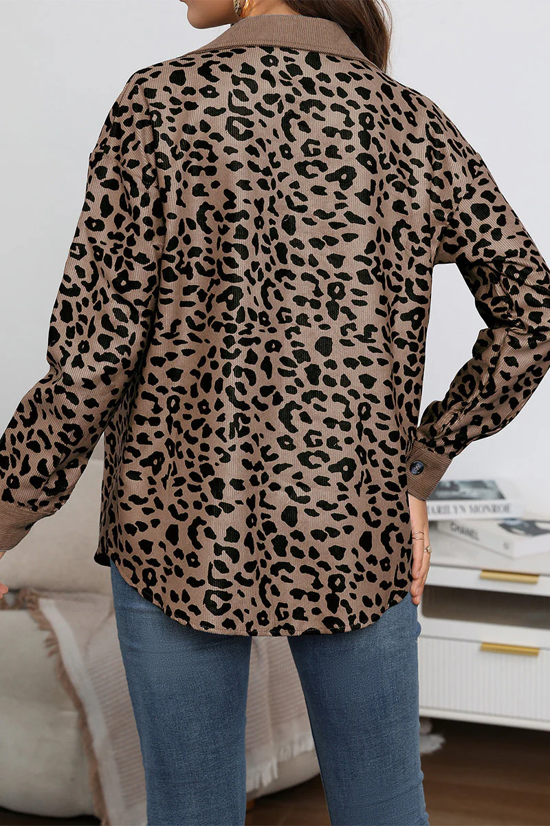 Amparo | Casual tops with cute leopard pocket turn-down collar - Image 12