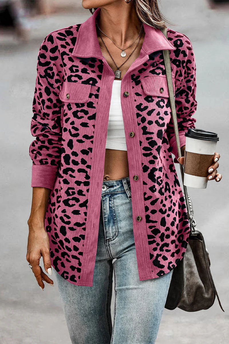 Amparo | Casual tops with cute leopard pocket turn-down collar - Image 19