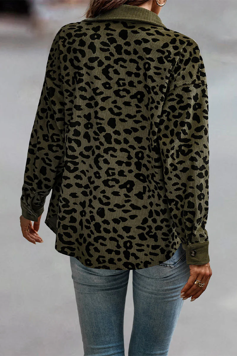 Amparo | Casual tops with cute leopard pocket turn-down collar - Image 8