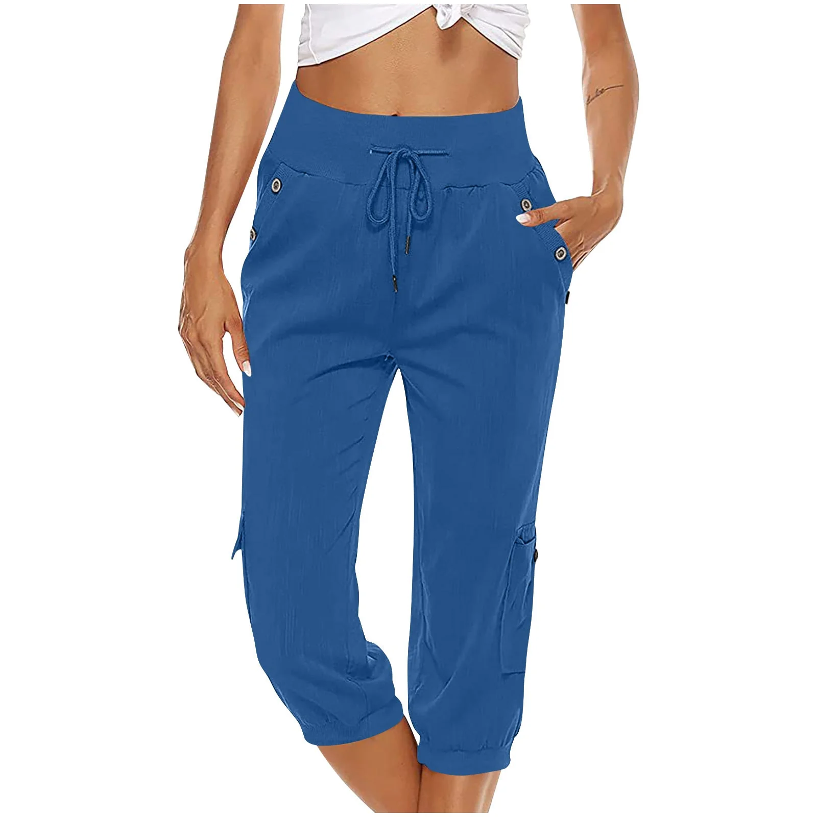 Ana® | Straight Trousers With Elastic Waist And Drawstring - Image 5