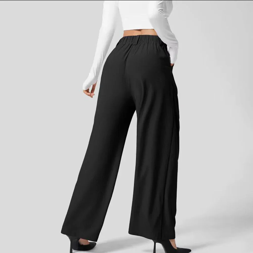 Ana® | Waffle Fabric Wide Leg Trousers - Image 3