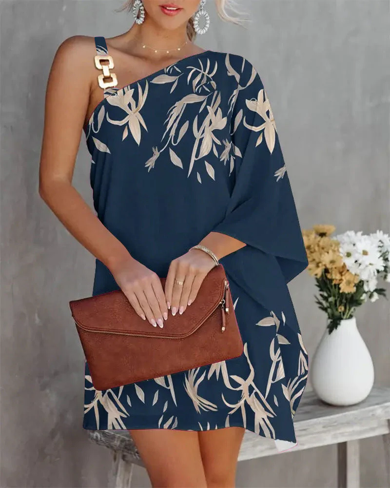 Ana® | Women'S Asymmetric Mini Dress With Decorative Shoulder Detail And Elegant Design - Image 8