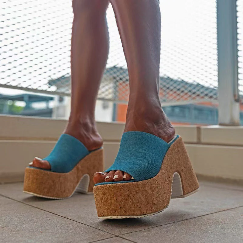 Ana® | Women'S Light Blue One-Strap Platform Sneakers - Image 4