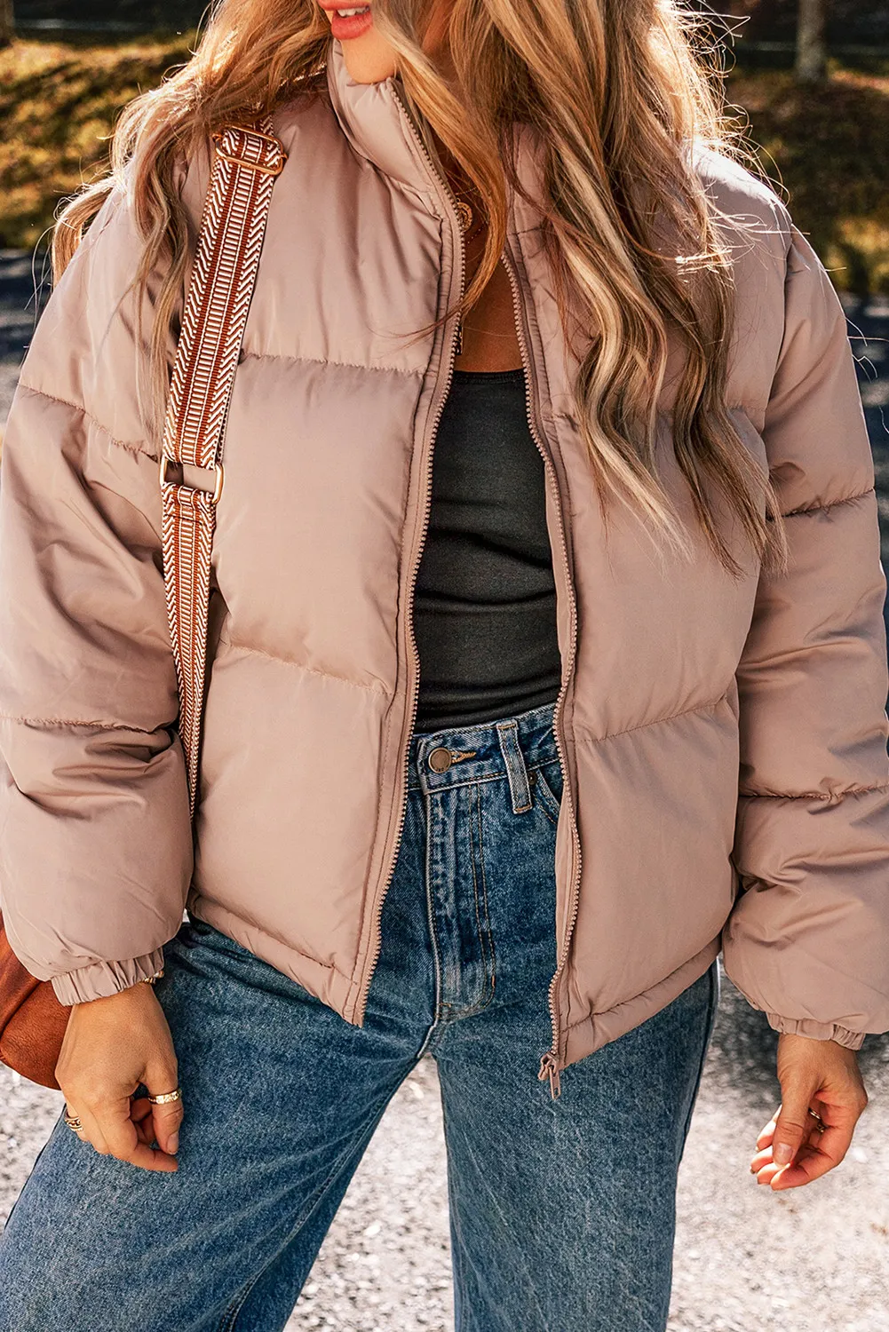 Ana Maria | Long-sleeved winter coat with turtleneck and zip - Image 4