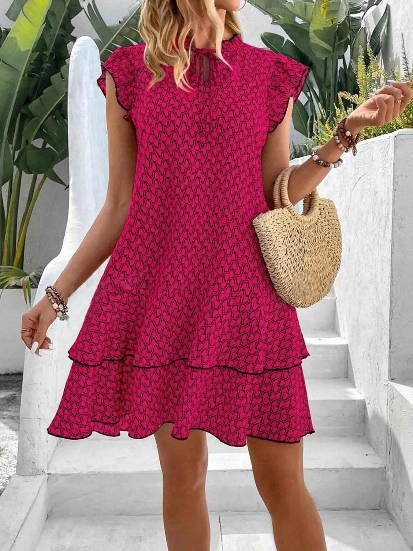 Anastasia® | Elegant Women'S Dress With Ruffles And Tie Collar - Image 5