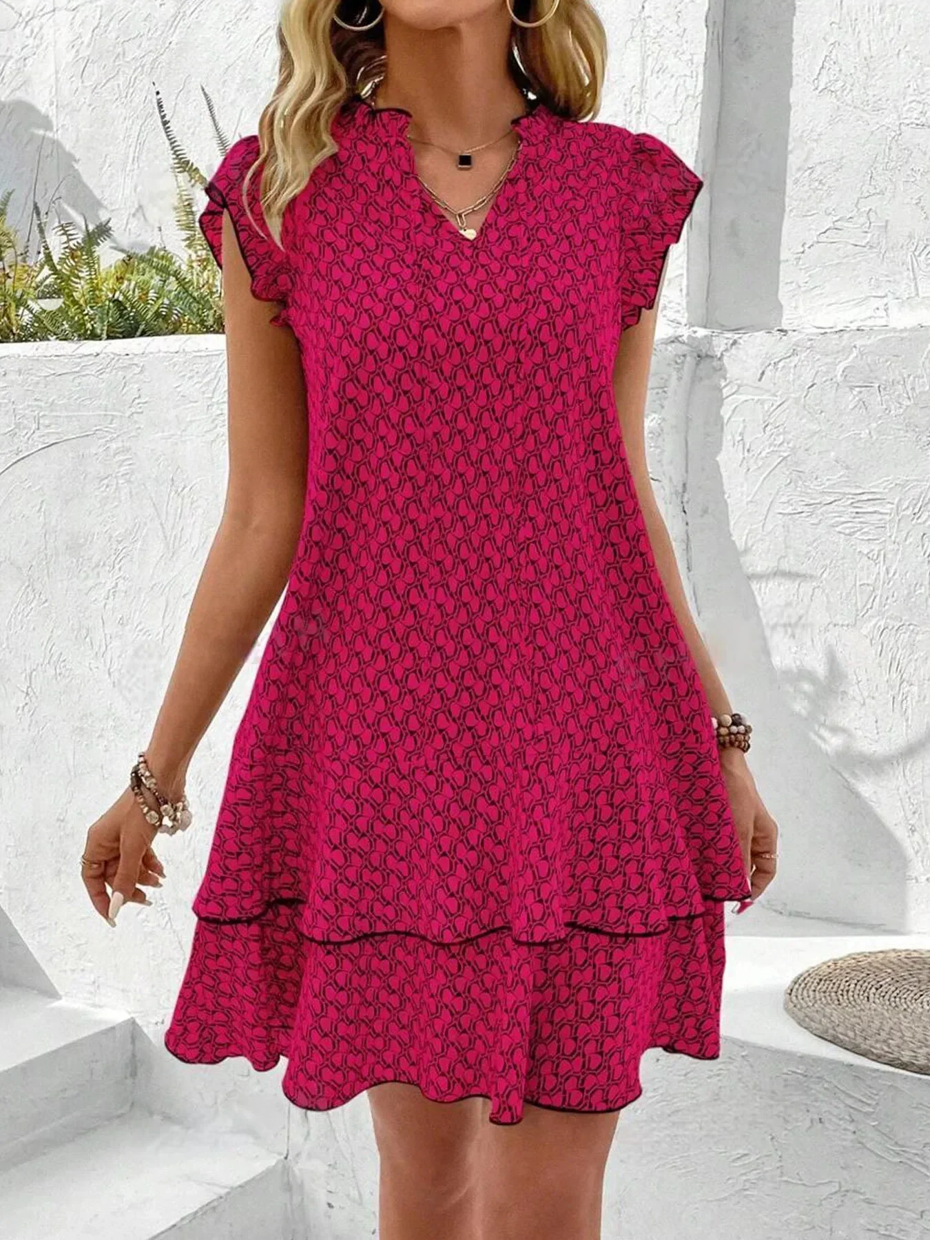 Anastasia® | Elegant Women'S Dress With Ruffles And Tie Collar - Image 6