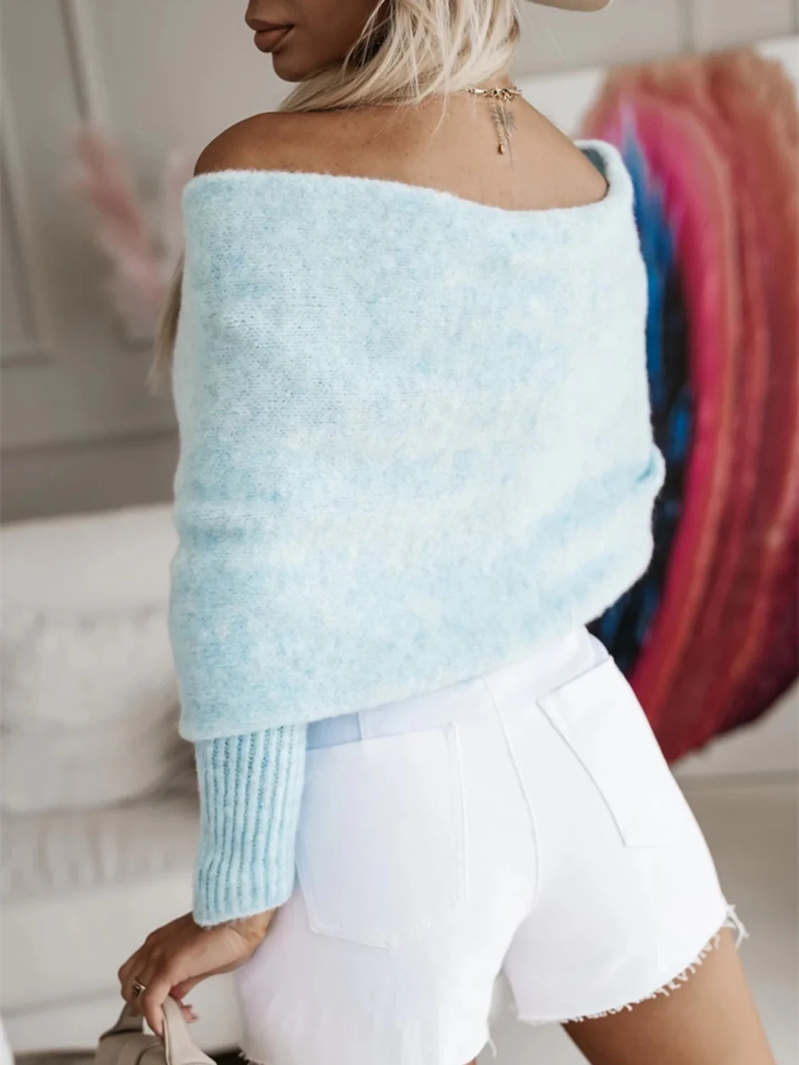 Andrea | Long sleeve cropped knit top - Image 16