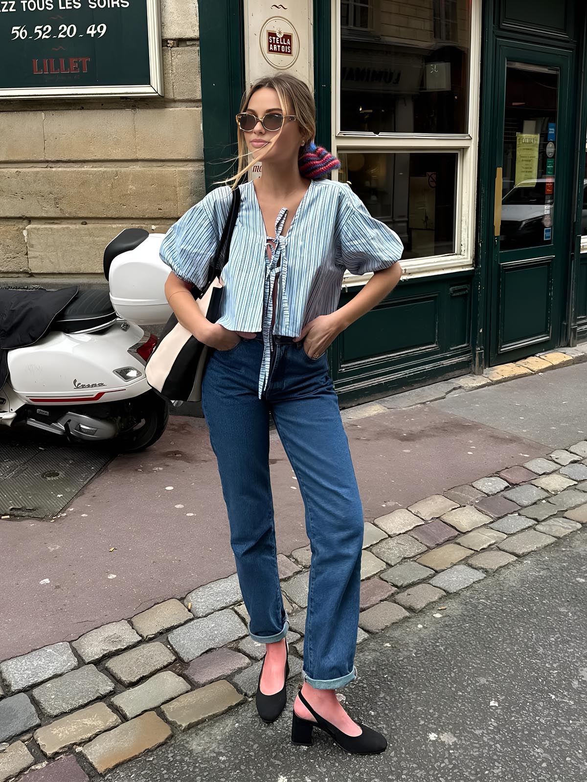 Andresa® | Elegant Blouse With A Tie Collar