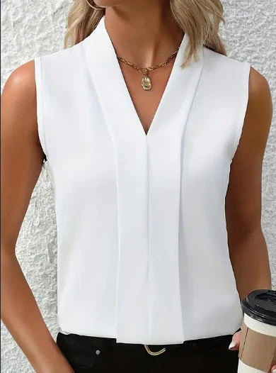 Anemona® | Elegant Sleeveless V-Neck Blouse For Women - Image 2