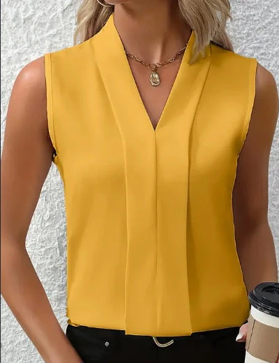Anemona® | Elegant Sleeveless V-Neck Blouse For Women - Image 3