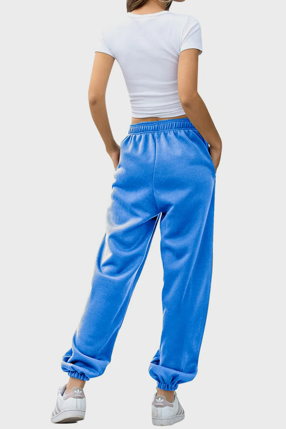 Angela | Jogging pants with elastic waistband and pockets - Image 20