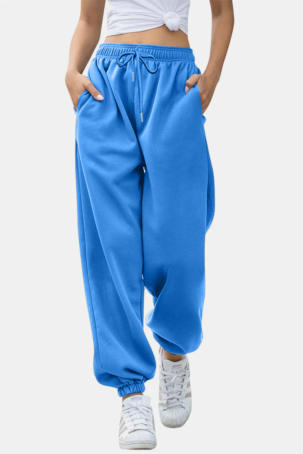 Angela | Jogging pants with elastic waistband and pockets - Image 22
