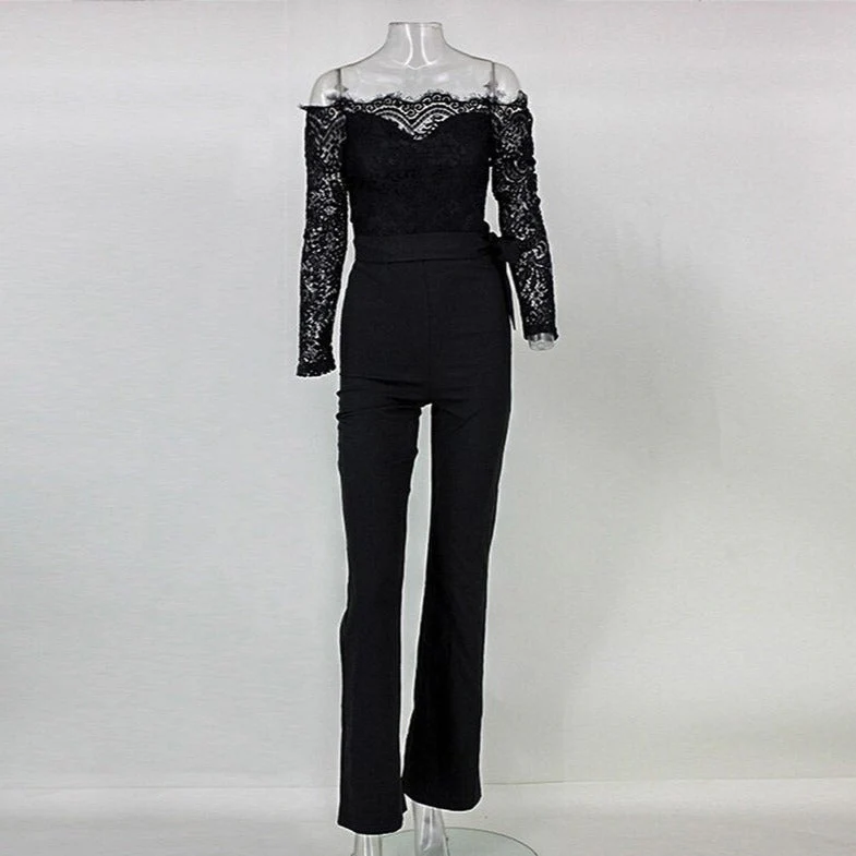 Angelines® | Jumpsuit With Long Sleeves And Lace - Image 3