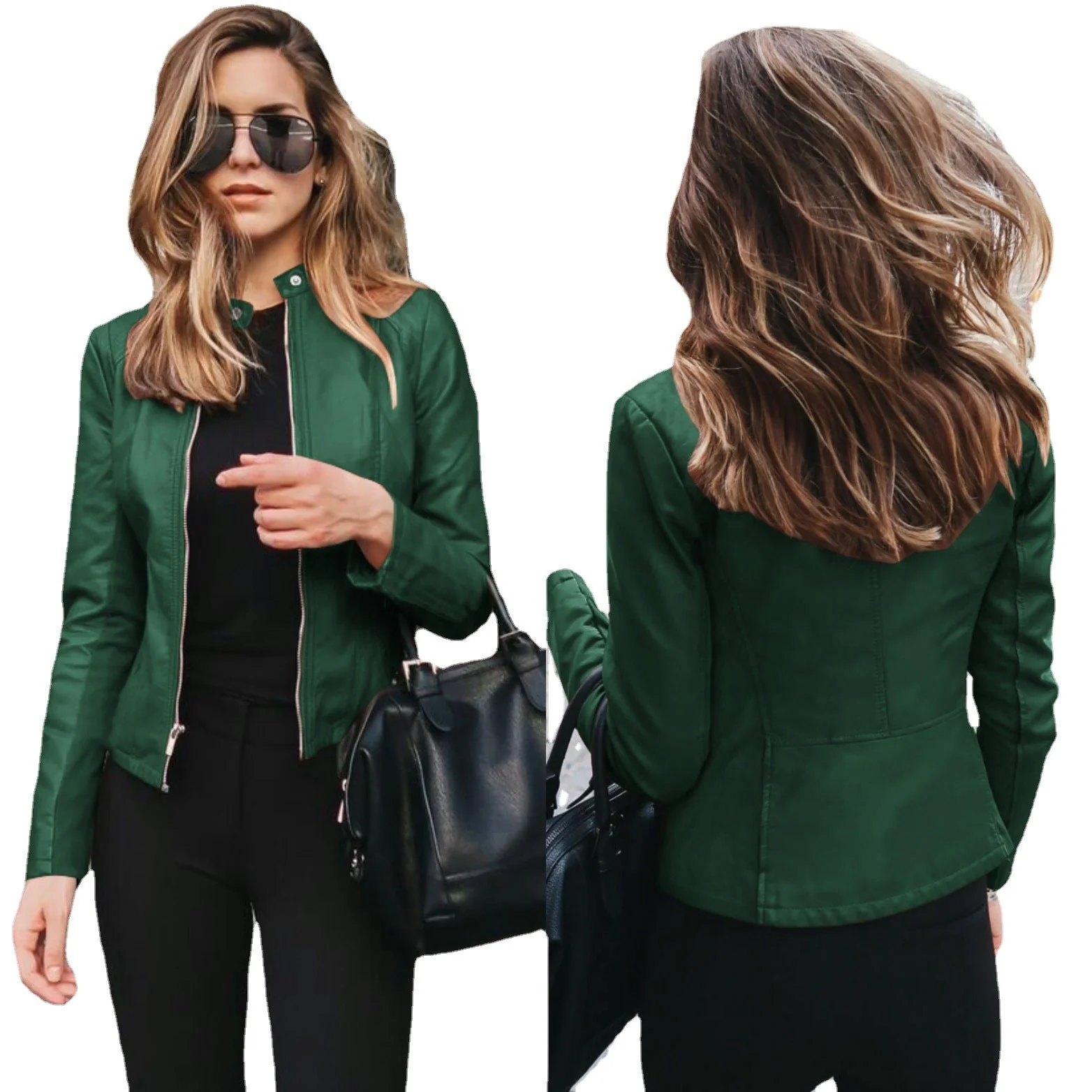 Anjana® | Fashionable Leather Jacket - Image 10