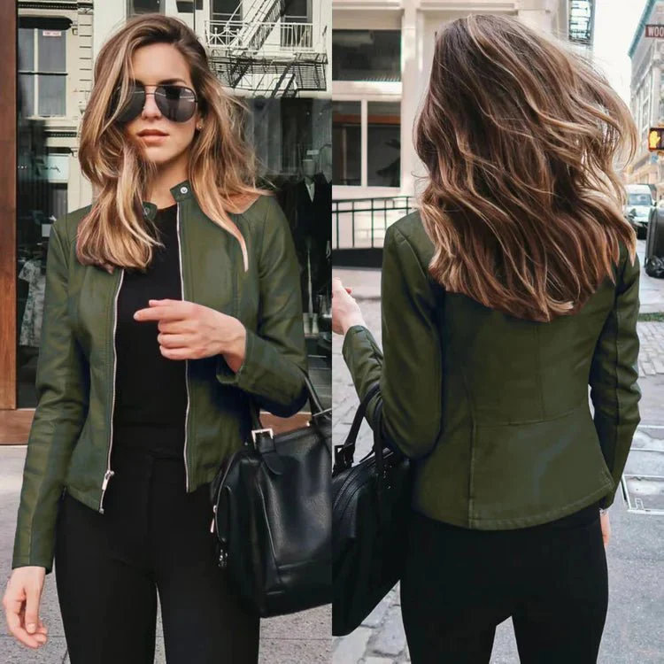Anjana® | Fashionable Leather Jacket - Image 7