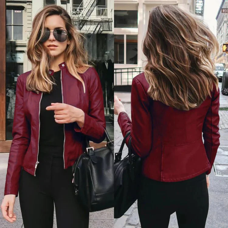 Anjana® | Fashionable Leather Jacket - Image 8