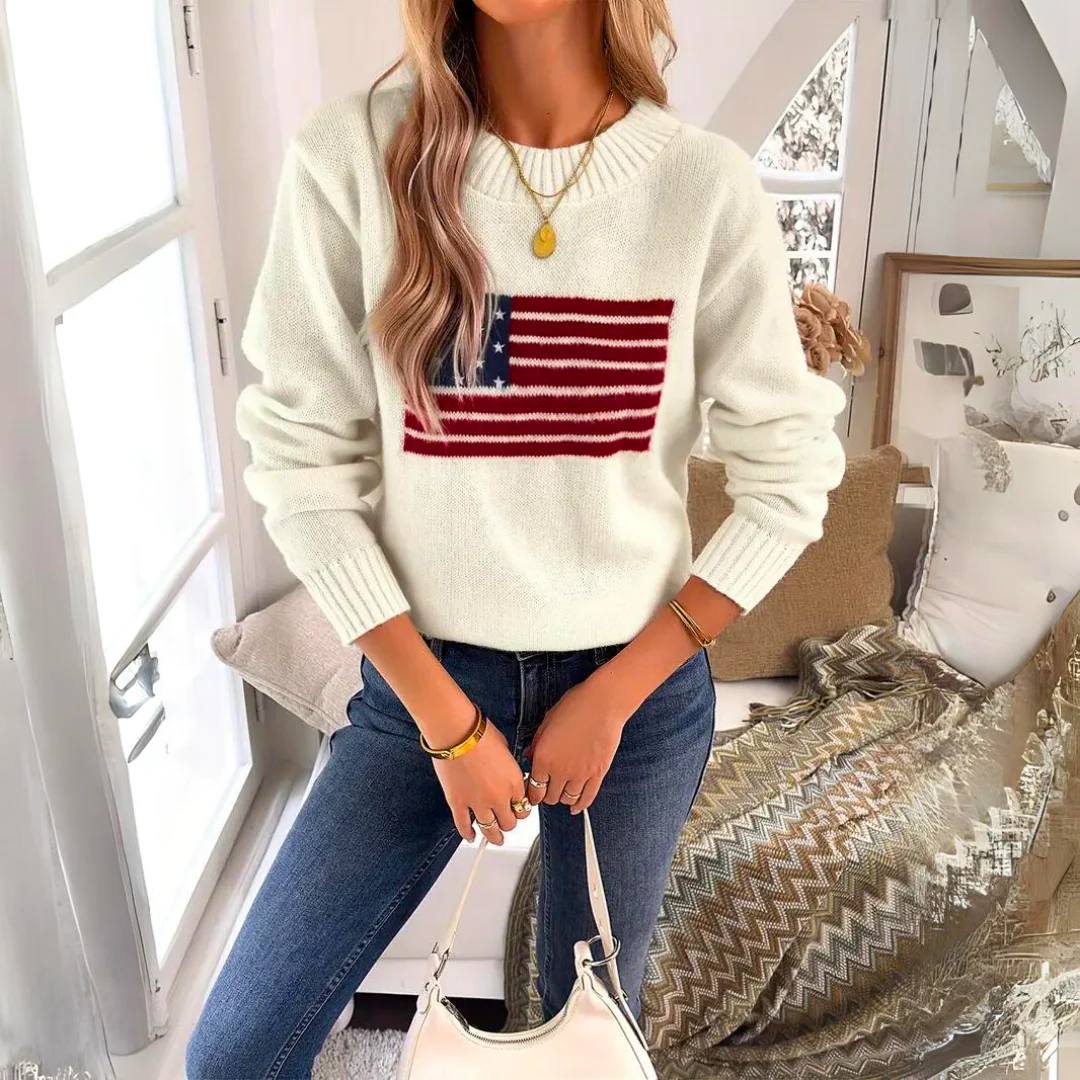 Ann | Elegant Amorica knitted sweater for women