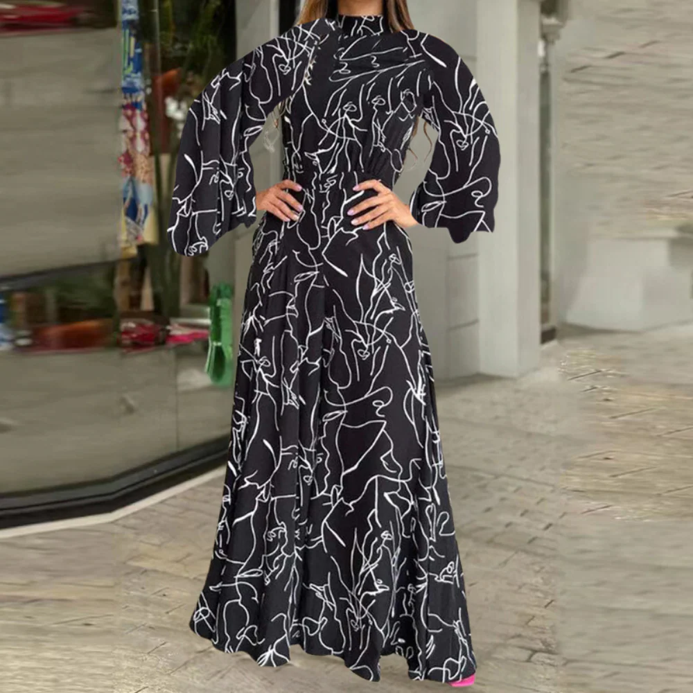 Anna® | Elegant Long-Sleeved Jumpsuit With Abstract Print