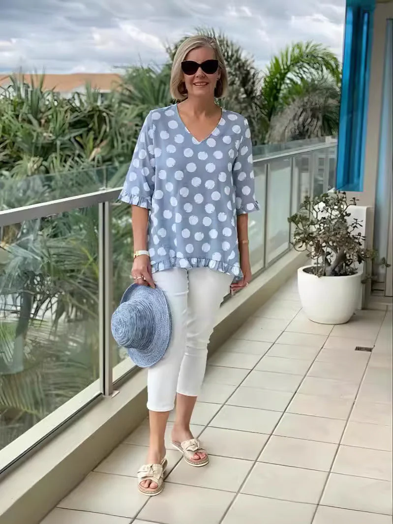 Annamaria® | Stylish V-Neck Blouse - Image 5