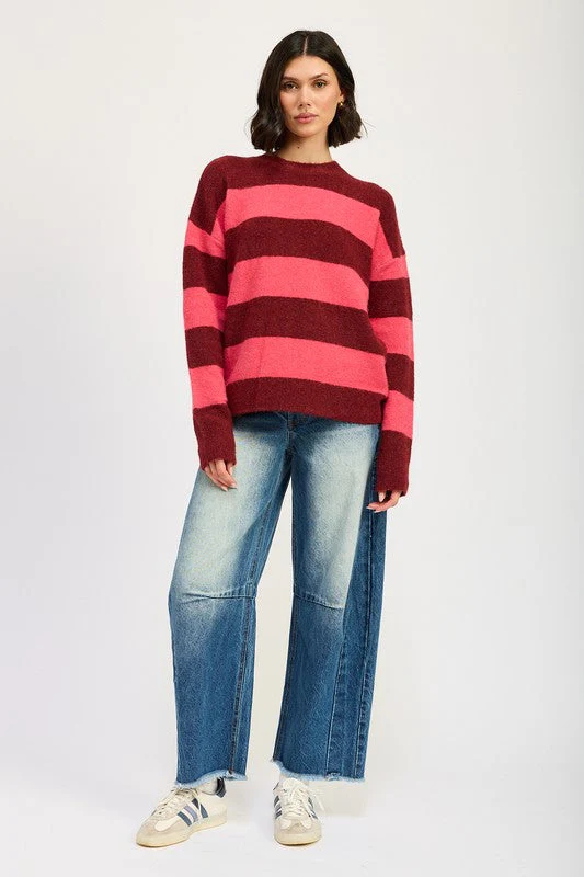 Annelie | OVERSIZE STRIPED SWEATER - Image 10