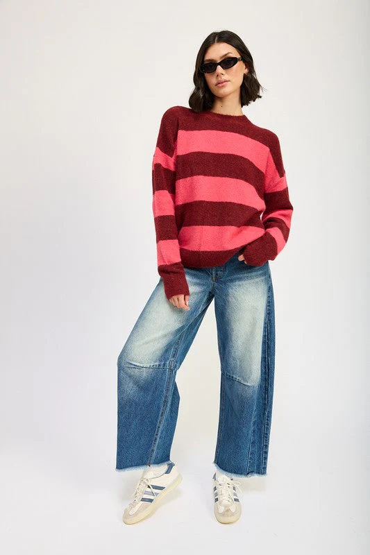 Annelie | OVERSIZE STRIPED SWEATER - Image 11