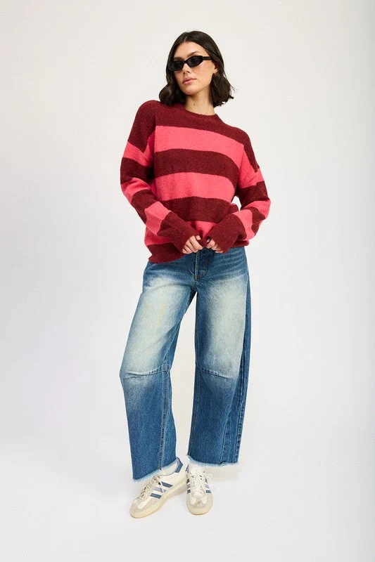 Annelie | OVERSIZE STRIPED SWEATER - Image 12
