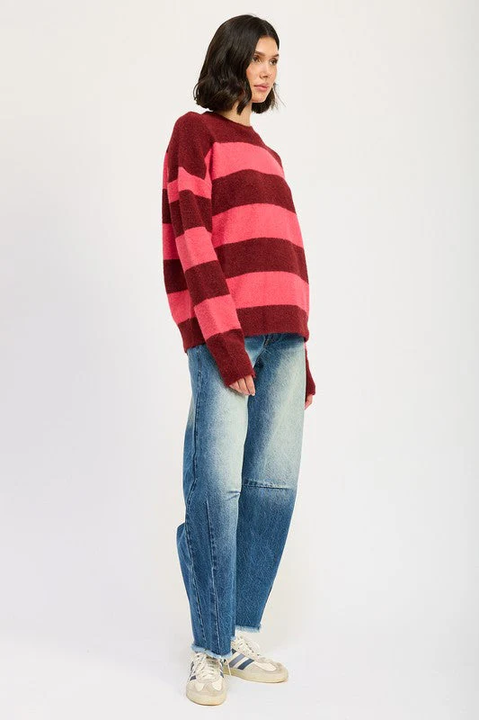 Annelie | OVERSIZE STRIPED SWEATER - Image 13