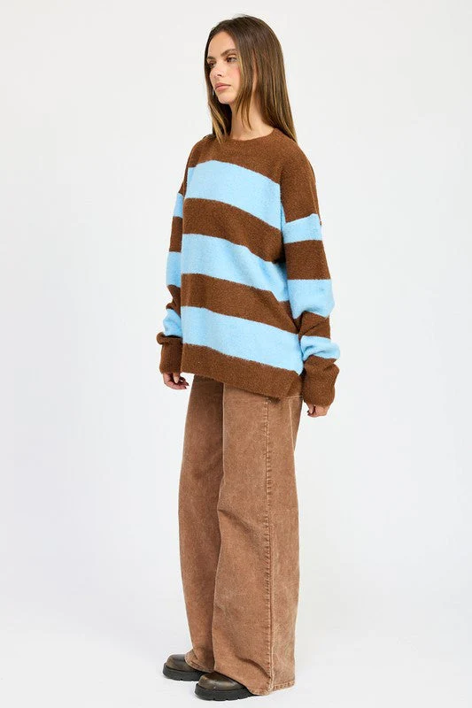 Annelie | OVERSIZE STRIPED SWEATER - Image 6