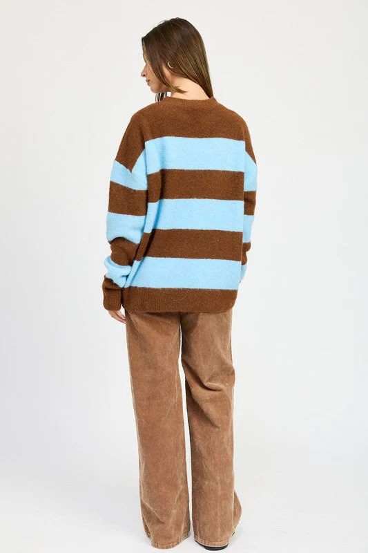 Annelie | OVERSIZE STRIPED SWEATER - Image 7