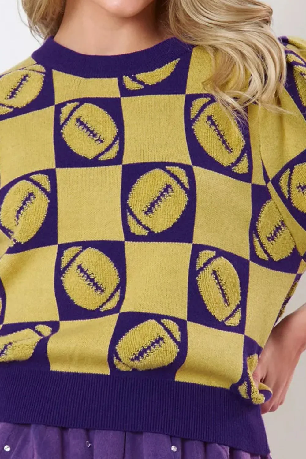 Annika | Football sweater with a crew neck and short sleeves - Image 12
