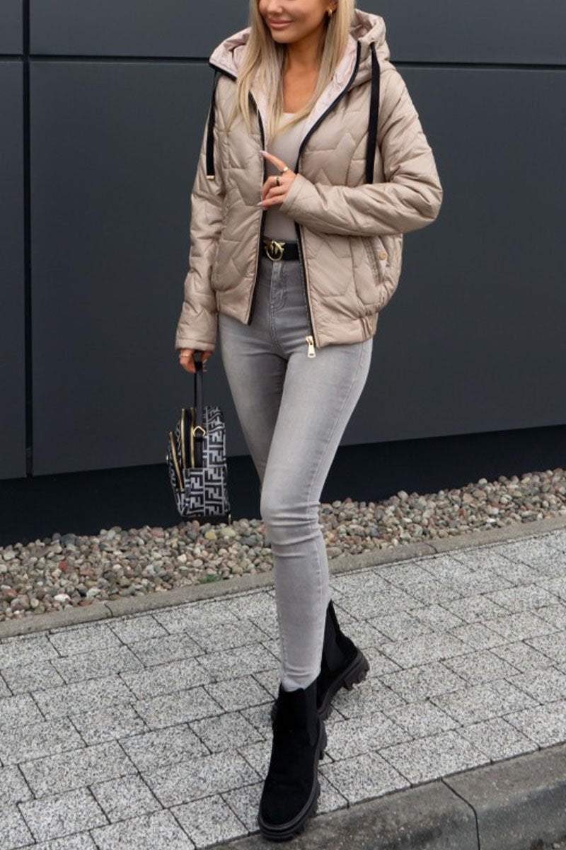 Annika | Multicolored cotton winter jacket - Image 5