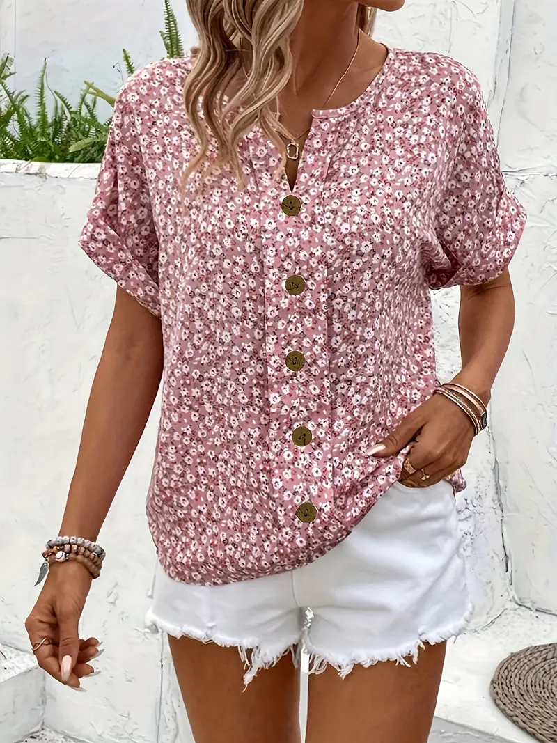 Antiope® | Floral Button Closure Blouse - Image 2