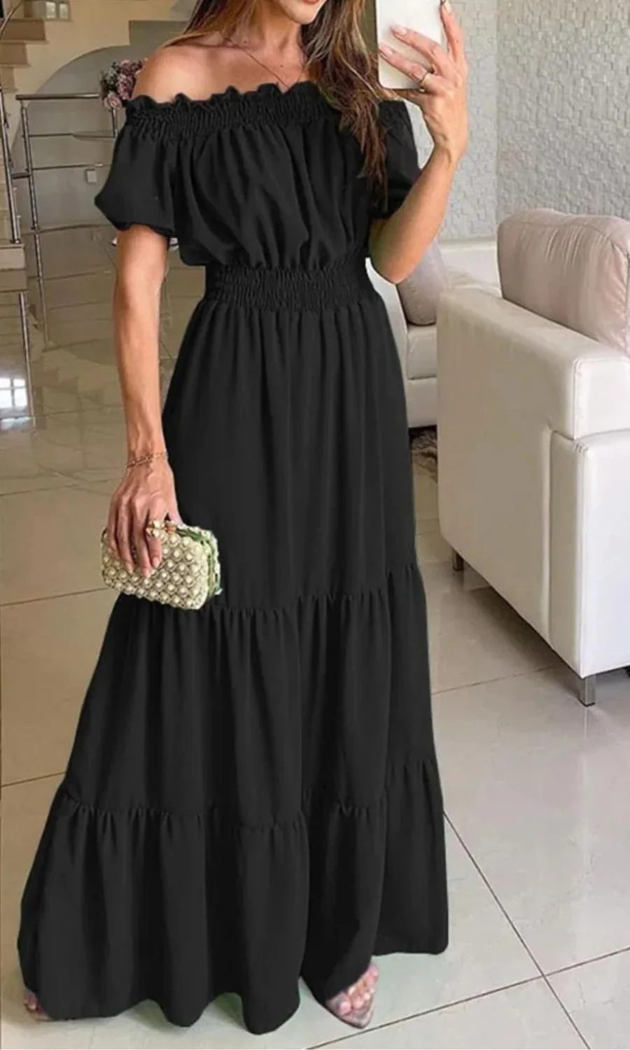 Antonella® | Elegant Elastic Summer Dress - Image 4