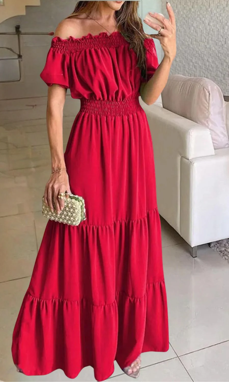Antonella® | Elegant Elastic Summer Dress - Image 6