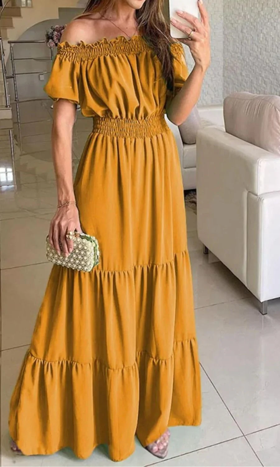Antonella® | Elegant Elastic Summer Dress - Image 7