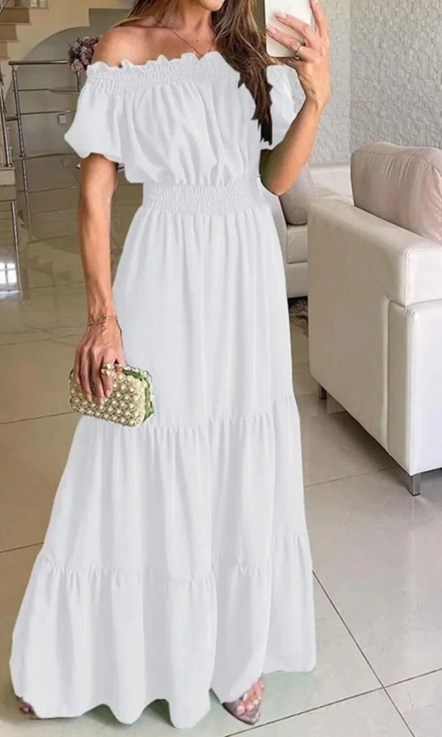 Antonella® | Elegant Elastic Summer Dress - Image 8