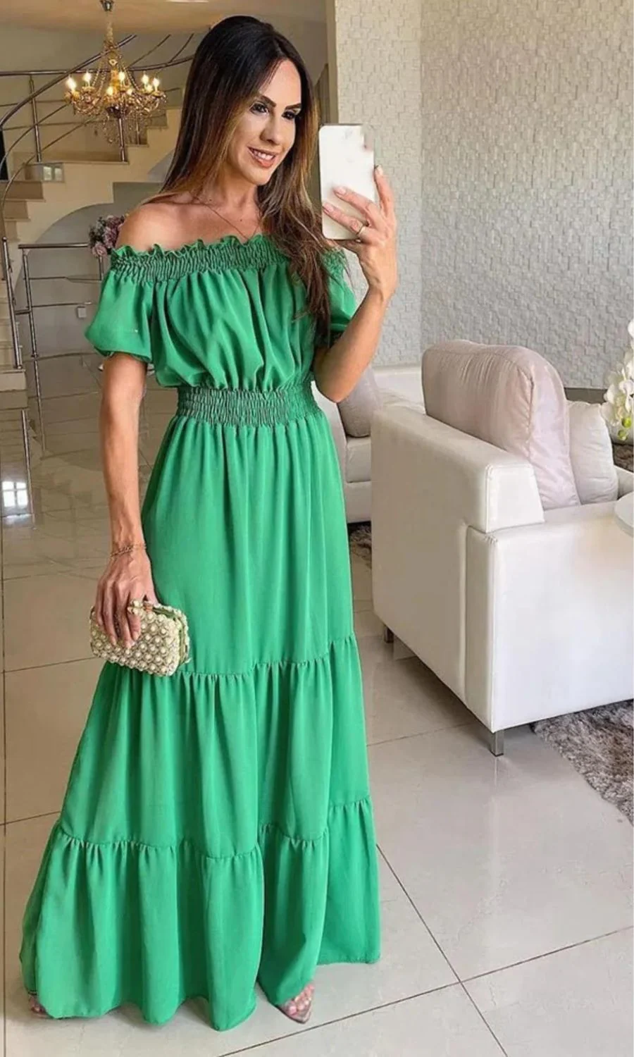Antonella® | Elegant Elastic Summer Dress - Image 9