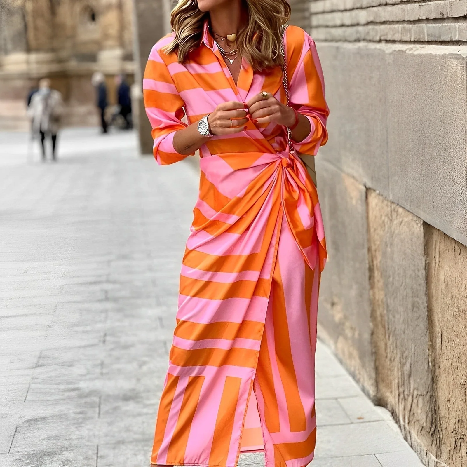 Antonella® | Fashionable Colorful Dress - Image 2