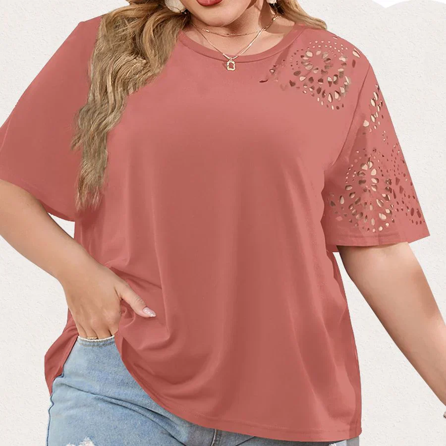 Antonia® | Chiffon Neckline T-Shirt For Women - Image 2