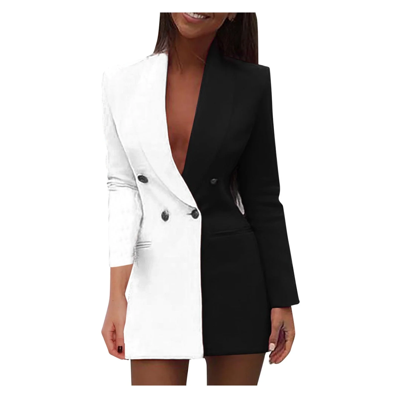 Anuncia® | Two-Tone Blazer Dress - Image 3
