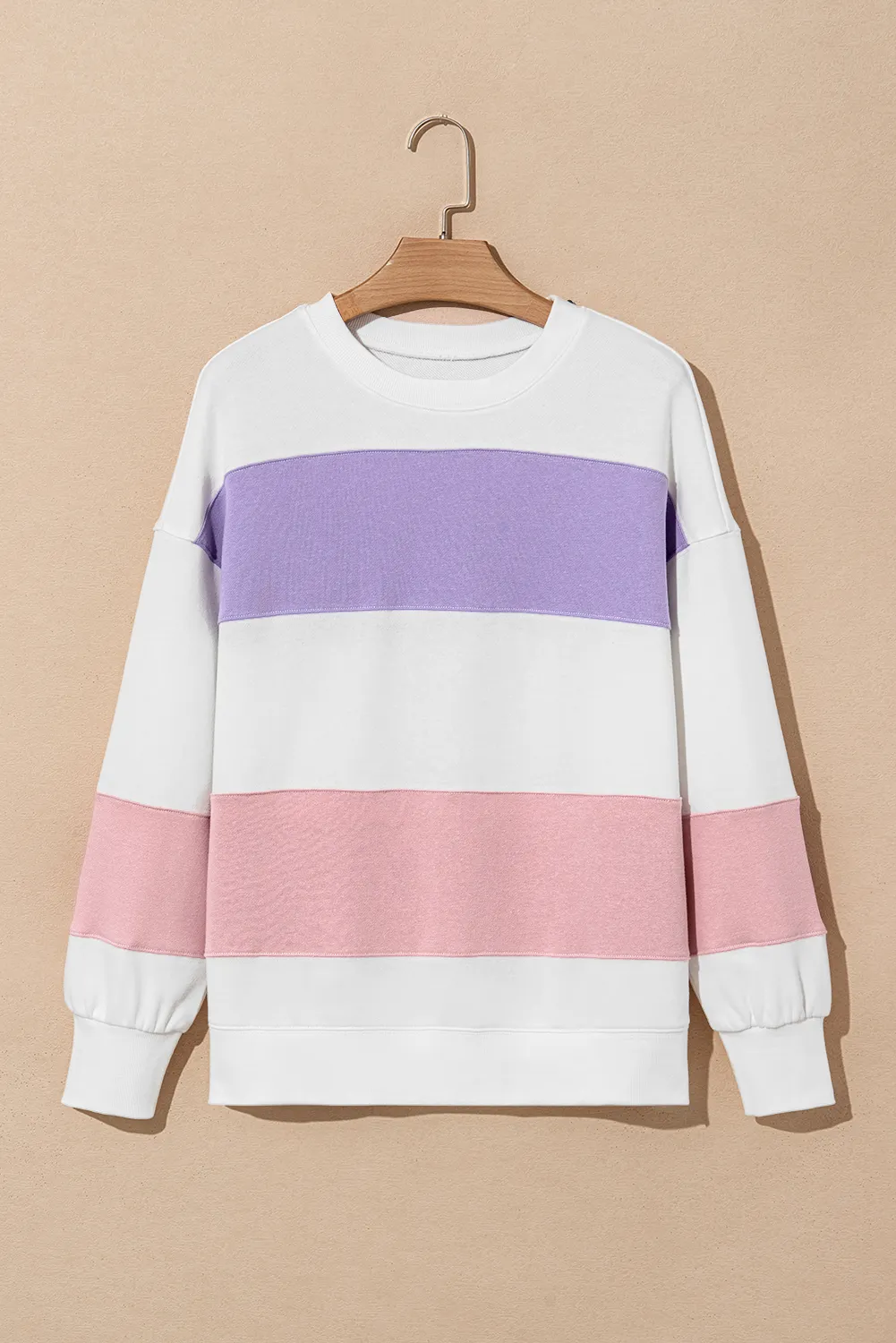 Anya | Color block sweatshirt with a crew neck and long sleeves - Image 2